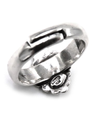 Ex-Voto-Herzring aus 925er Sterlingsilber  