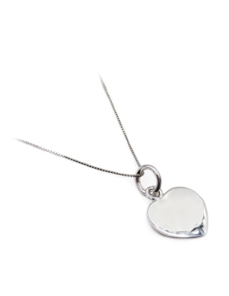 Collana con Medaglia Cuore Personalizzabile in Argento 925