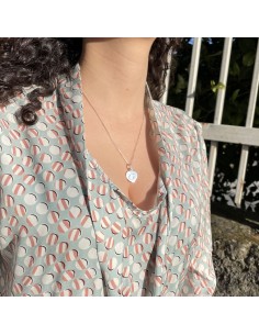Customizable 925 Sterling Silver Heart Necklace  2