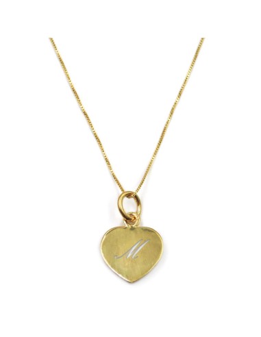 Collana con Medaglia Cuore Personalizzabile in...