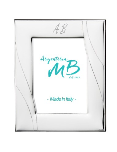 Silk Photo Frame with PVD Silver Frame