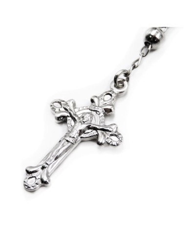 Rosenkranz-Halskette aus 925er Sterlingsilber...