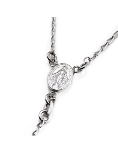 Rosenkranz-Halskette aus 925er Sterlingsilber...