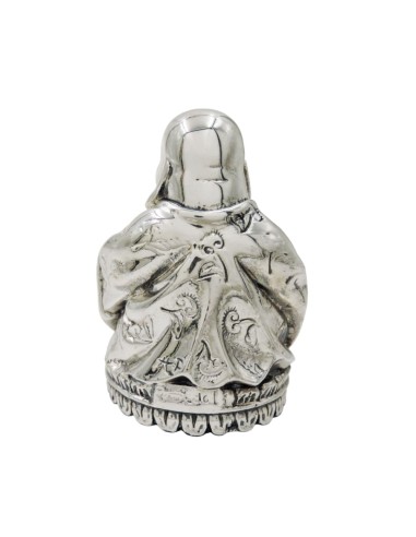 Buddha Silver Plated Resin Sculpture