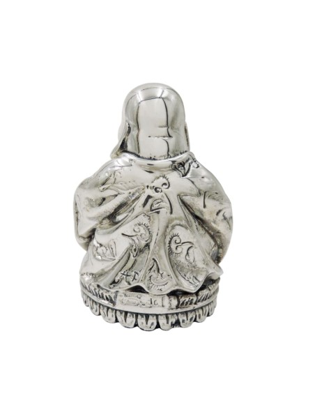 Buddha Silver Plated Resin Sculpture