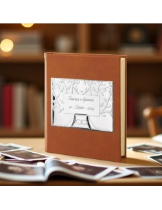 Wedding Photo Album with Customizable Tree Of Life Plate 2