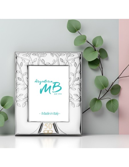 Portafoto 50 Anniversario di Matrimonio con Albero della Vita 