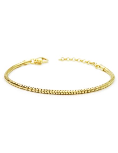 Bracciale Snake in Argento 925 Placcato Oro