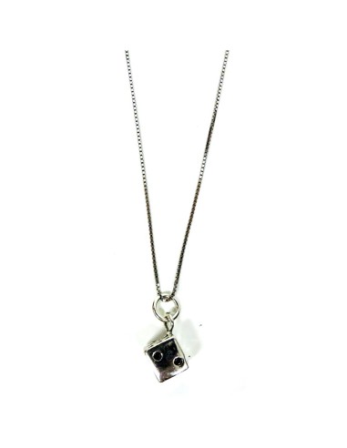 Bracciale Catena Donna in Argento 925 Rodiato...