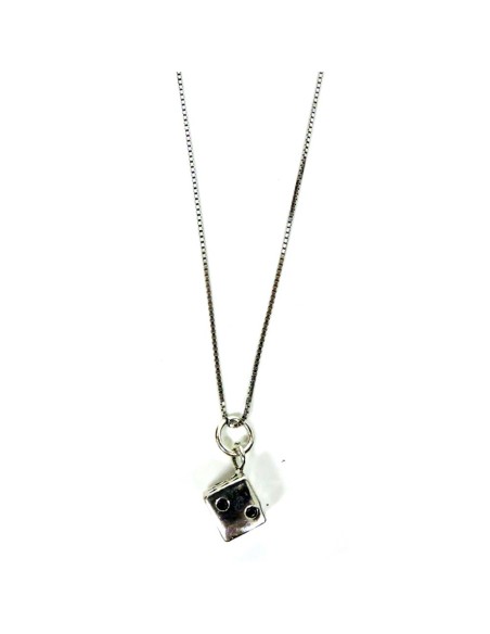 Collana con Ciondolo Dado in Argento 
