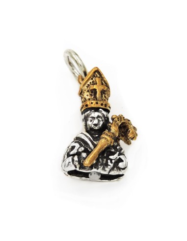 San Gennaro Ciondolo in Argento e Bronzo
