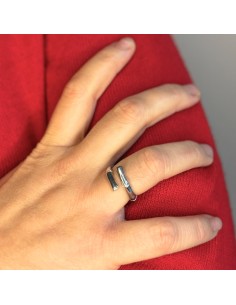 925 Sterling Silver Bamboo Ring 2