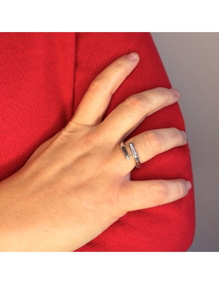 925 Sterling Silver Bamboo Ring