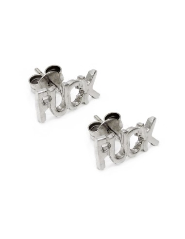 Fuck Ohrstecker aus 925er-Sterlingsilber