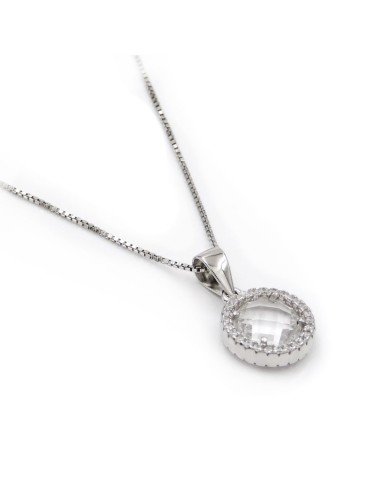 Collana con Pendente in Argento 925 e Pietra...