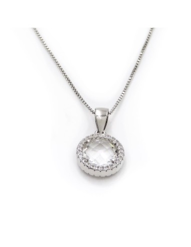 Collana con Pendente in Argento 925 e Pietra...