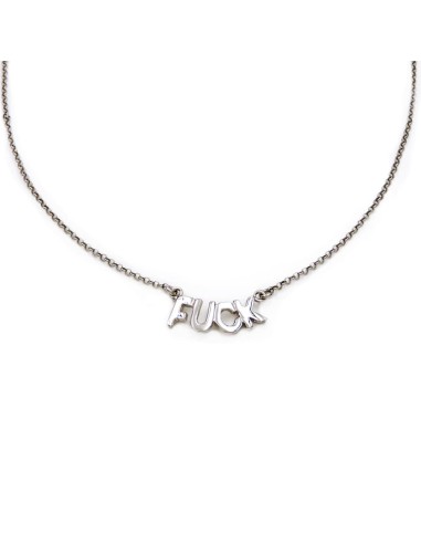 Collana Fuck in Argento 925