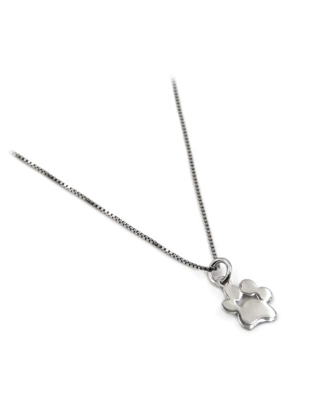Sterling Silver Footprint Necklace