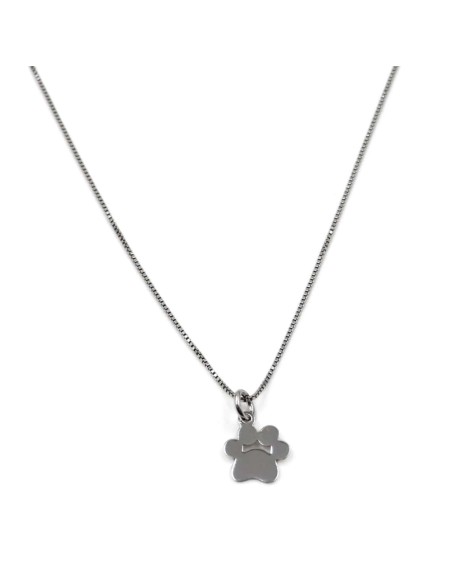 Collana Impronta Cane in Argento 