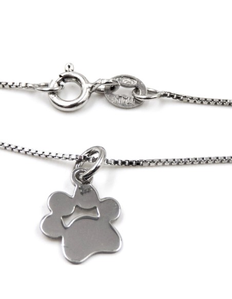 Collana Impronta Cane in Argento 
