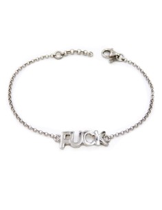 Sterling Silver Fuck Bracelet