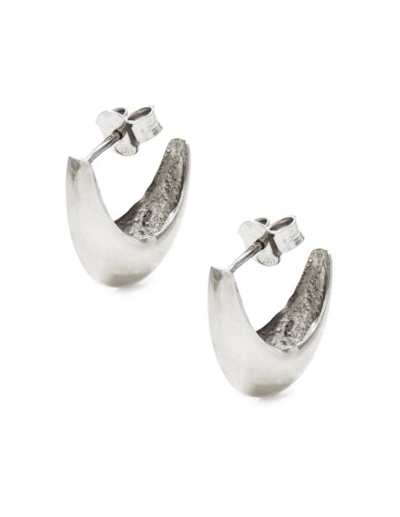 Halbmond-Ohrringe aus 925er Sterlingsilber