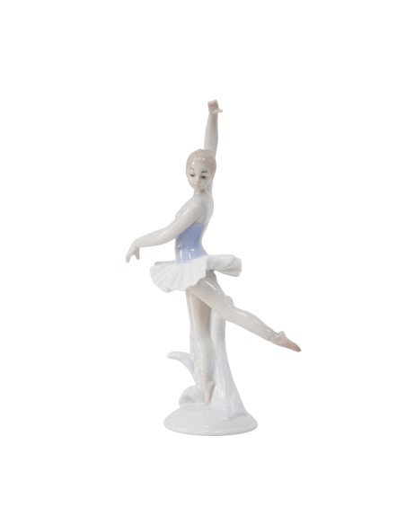 Skulptur einer Balletttänzerin aus Feinem Porzellan