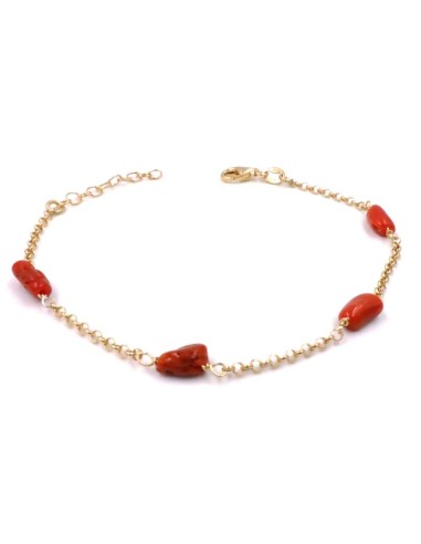 Bracciale in Argento 925 Placcato Oro Giallo e...