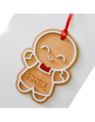 Weihnachtsbaumschmuck Lebkuchenmann aus Holz...