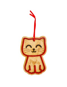 Personalisierbarer Weihnachtsbaumschmuck in Katzenform...