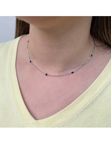 925er Sterlingsilber Halskette mit Runden...