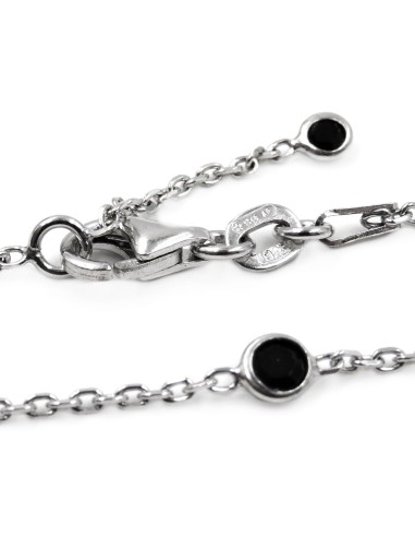 925er Sterlingsilber Halskette mit Runden...