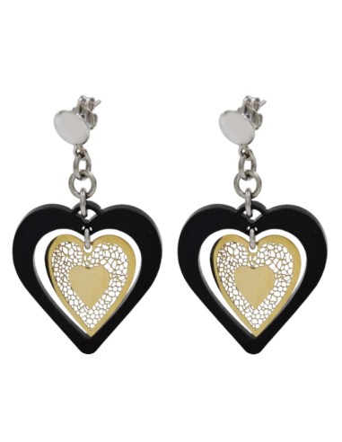 Orecchini Cuore Pendente in Argento 925...