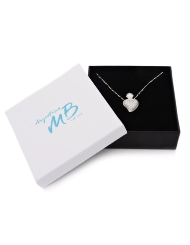 Collana con Ciondolo Sacro Cuore in Argento 925...