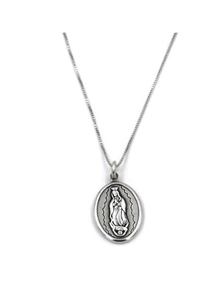 Bracciale Catena Donna in Argento 925 Rodiato con Ciondolo Doppio Cuore