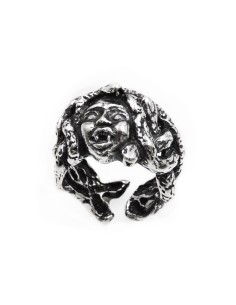 Medusa Ring aus 925er Sterlingsilber