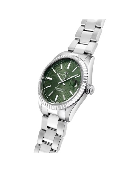 Philip Watch Orologio da Polso da Uomo Caribe Urban Quadrante Verde Guillochè R8253597125