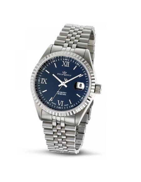 Philip Watch Orologio da Polso da Uomo Caribe Urban Quadrante Blu Notte Blue Dial R8253597080