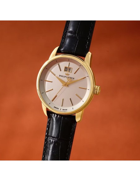 Philip Watch Herren-Armbanduhr Anniversary Weißes Zifferblatt R8251150011