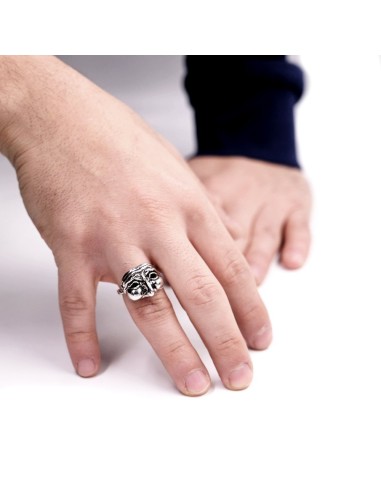 Anello Maschera di Pulcinella in Argento 925