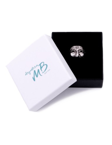 Anello Maschera di Pulcinella in Argento 925