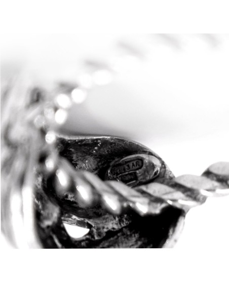 925 sterling Silver Pulcinella Mask Ring 