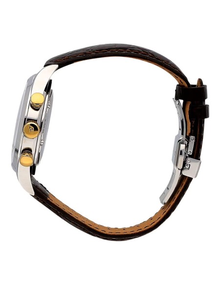 Philip Watch Orologio da Polso da Uomo Sunray Quadrante Argento Dettagli Oro R8271908009