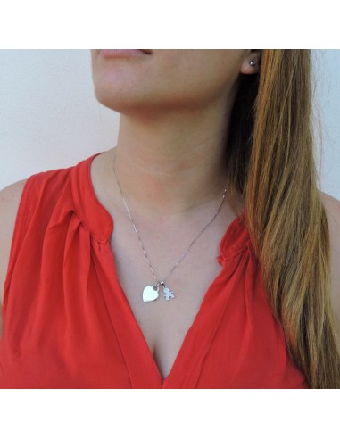 Collana Bebè Boy con Ciondolo Cuore Personalizzato