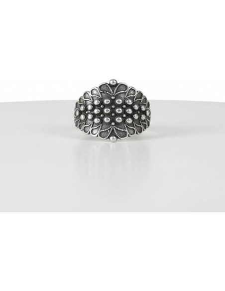 Sterling Silver Sardinian Engagement Ring 