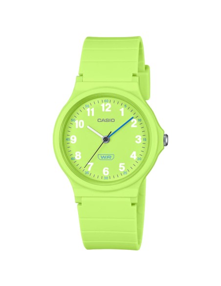 Casio Analog-Armbanduhr Timeless Collection Gehäuse und Armband aus Hellgrünem Resin LQ-24B-3BEF