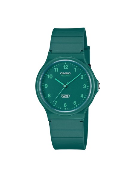 Casio Analog Wristwatch Timeless Collection, Green Resin Case and Strap MQ-24B-3BEF