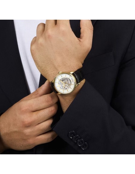 Lucien Rochat Men’s Automatic Wristwatch Iconic White Silver Dial R0421116017