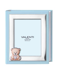 Album Fotografico Azzurro Orsetto Cuore Personalizzabile