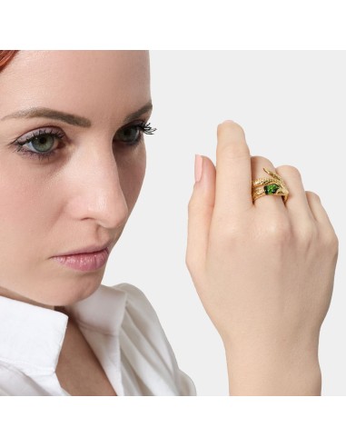 Anello Serpente Dorato 2123 Unoaerre